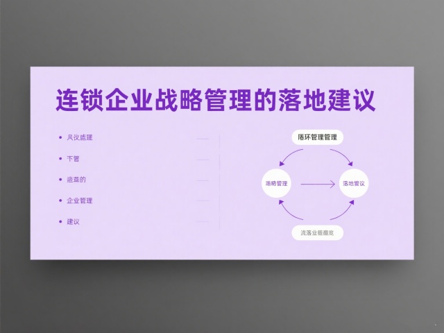 连锁企业战略管理的落地建议