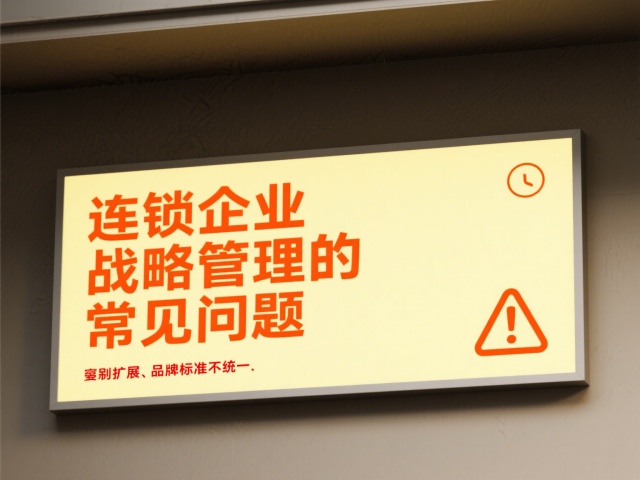 连锁企业战略管理的常见问题