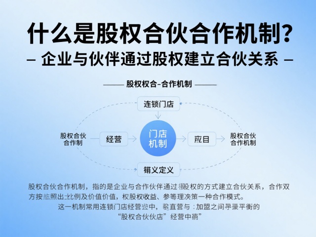 股权合伙合作机制