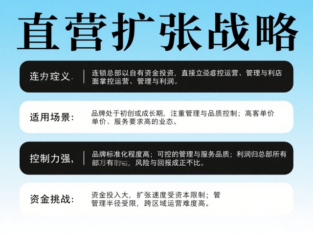 直营扩张战略