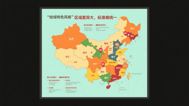 区域差异大，标准难以“一刀切”示意图