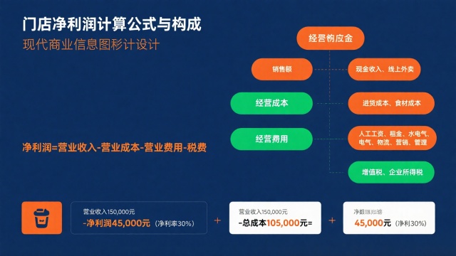 门店净利润计算公式及详细解析：让你的门店赚钱更清楚